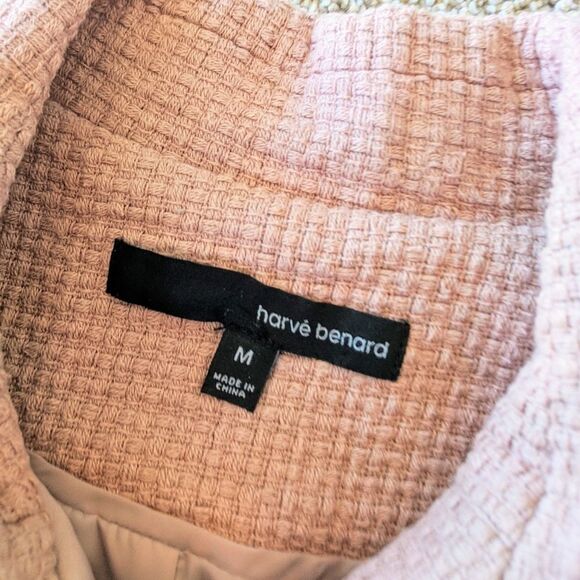 ⭐Dusty Pink Harvé Benard 2 in 1 Tweed Jacket⭐ Medium - Picture 7 of 10